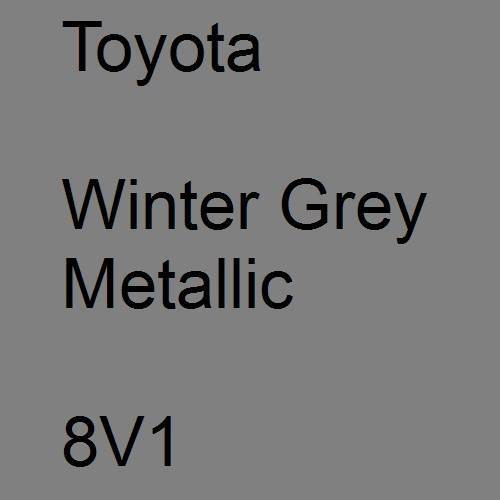 Toyota, Winter Grey Metallic, 8V1.